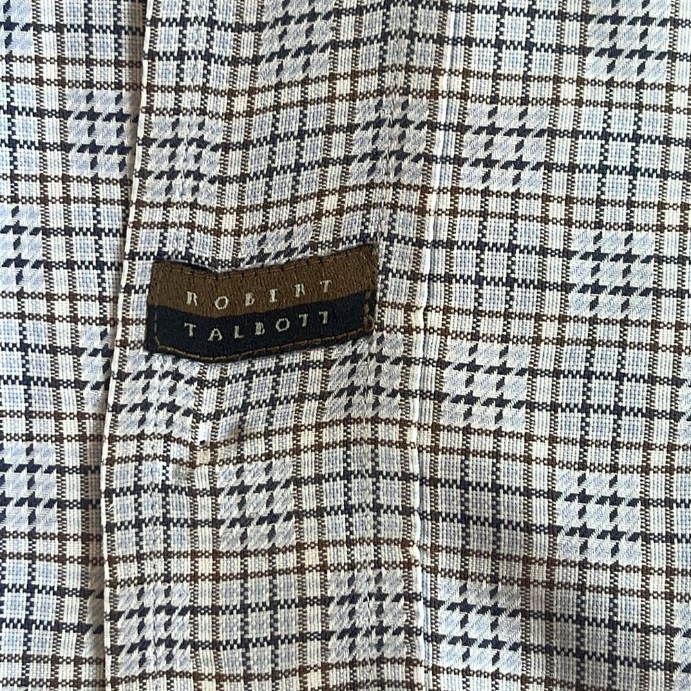 Robert Talbott Plaid Long Sleeve Button Down, Xl - image 6